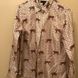 J.Crew Tiger Blouse